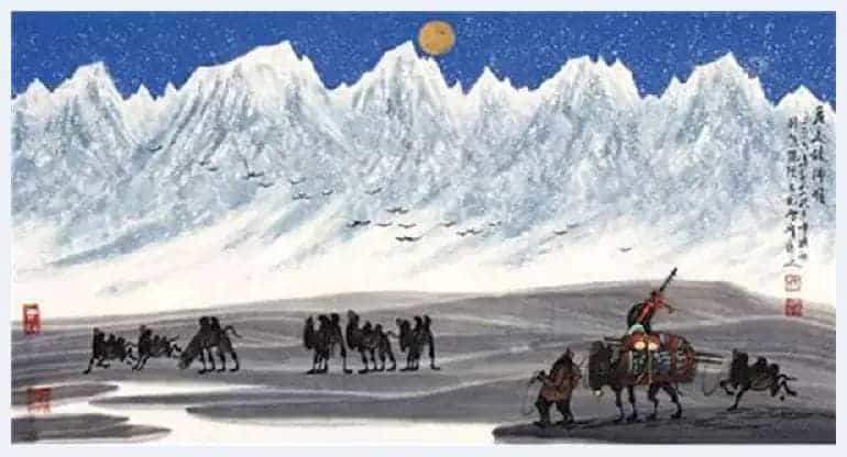 华滋厚实，瑰丽奇峻:品读毛雪峰的重彩山水画_第16张