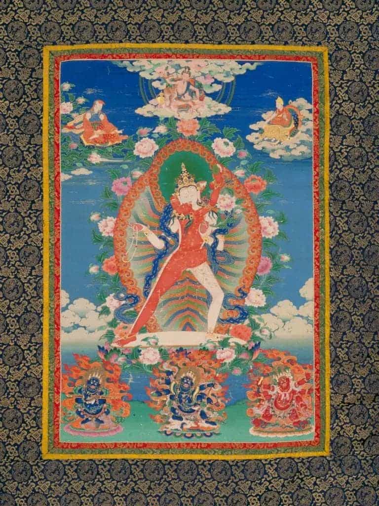 佛海观世音菩萨唐卡 - 故宫宫廷宗教类藏品_第1张