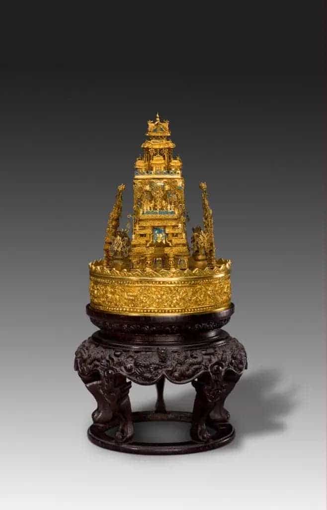 金点翠坛城 - 故宫金银锡器藏品_第1张