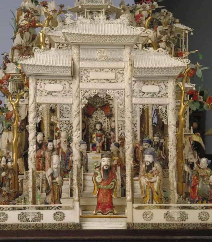 象牙雕群仙祝寿塔 - 故宫竹木牙角匏类藏品_第3张