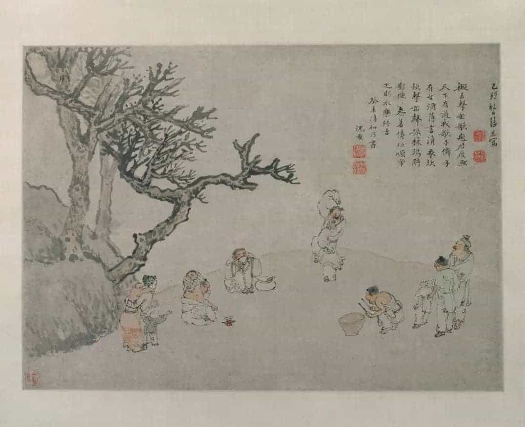 张宏击缶图轴 - 故宫绘画藏品_第1张