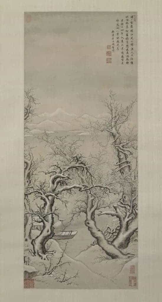 项圣谟雪影渔人图轴 - 故宫绘画藏品_第1张