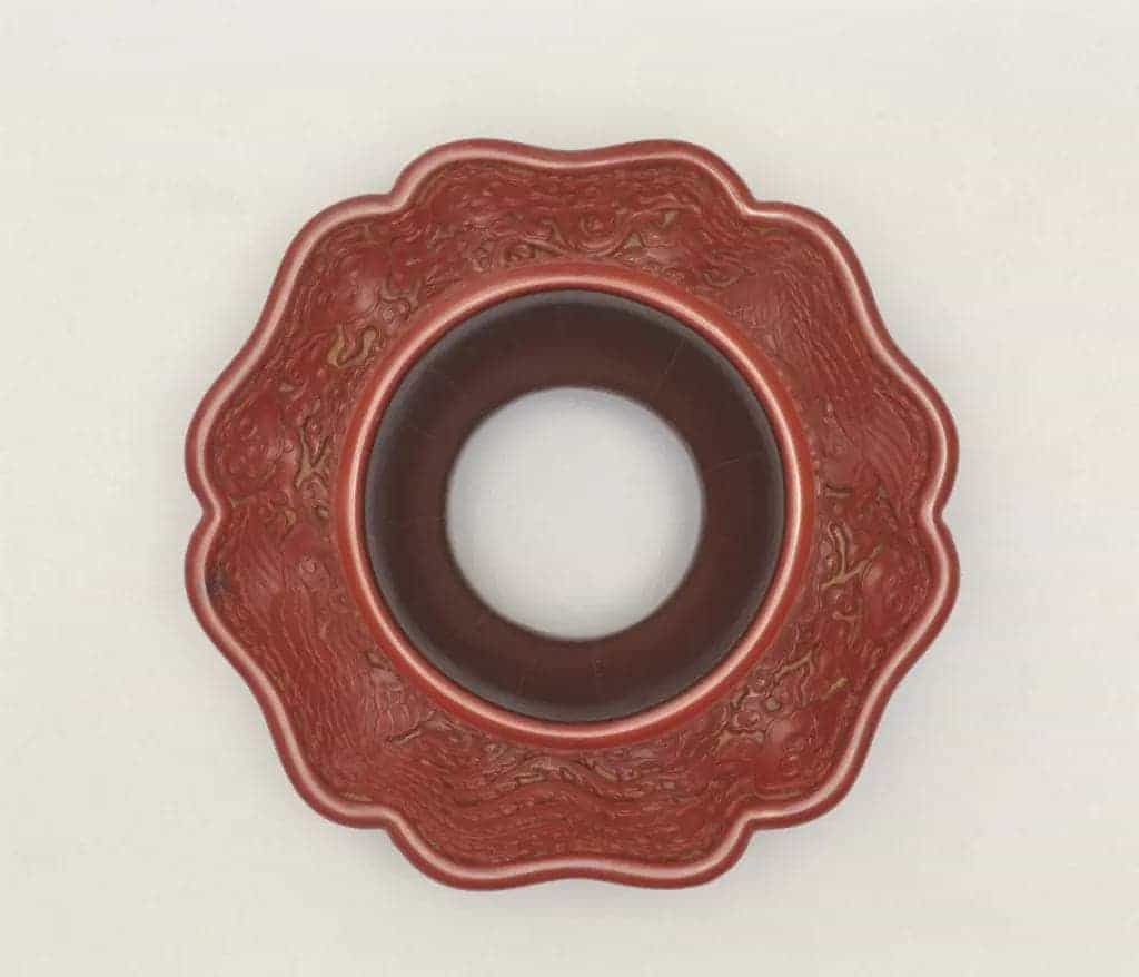 剔红云凤纹盏托 - 故宫漆器藏品_第2张