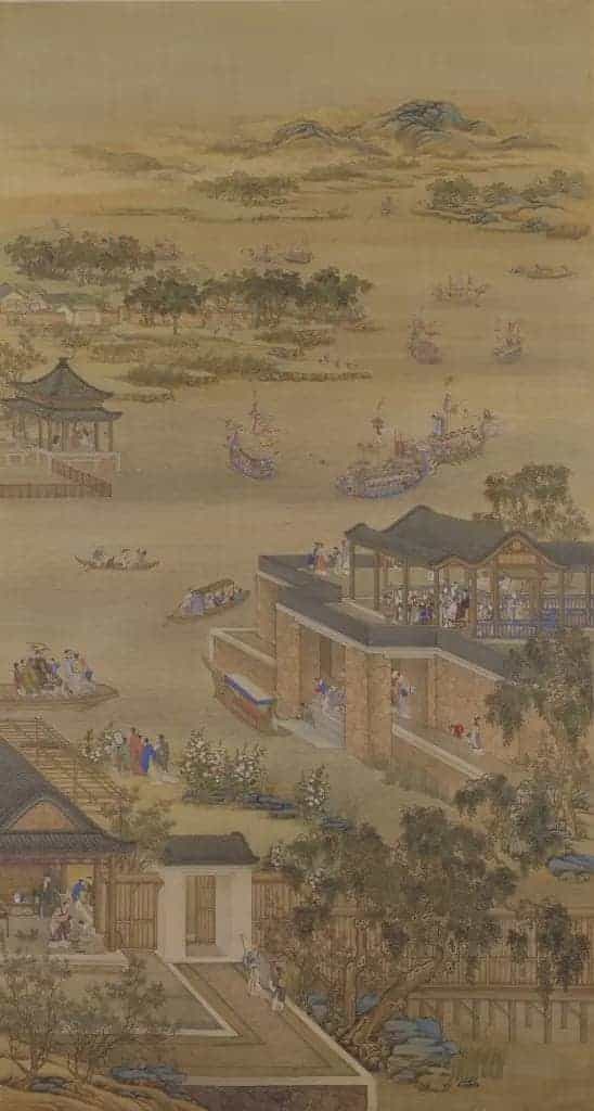 雍正十二月行乐图轴 - 故宫绘画藏品_第5张