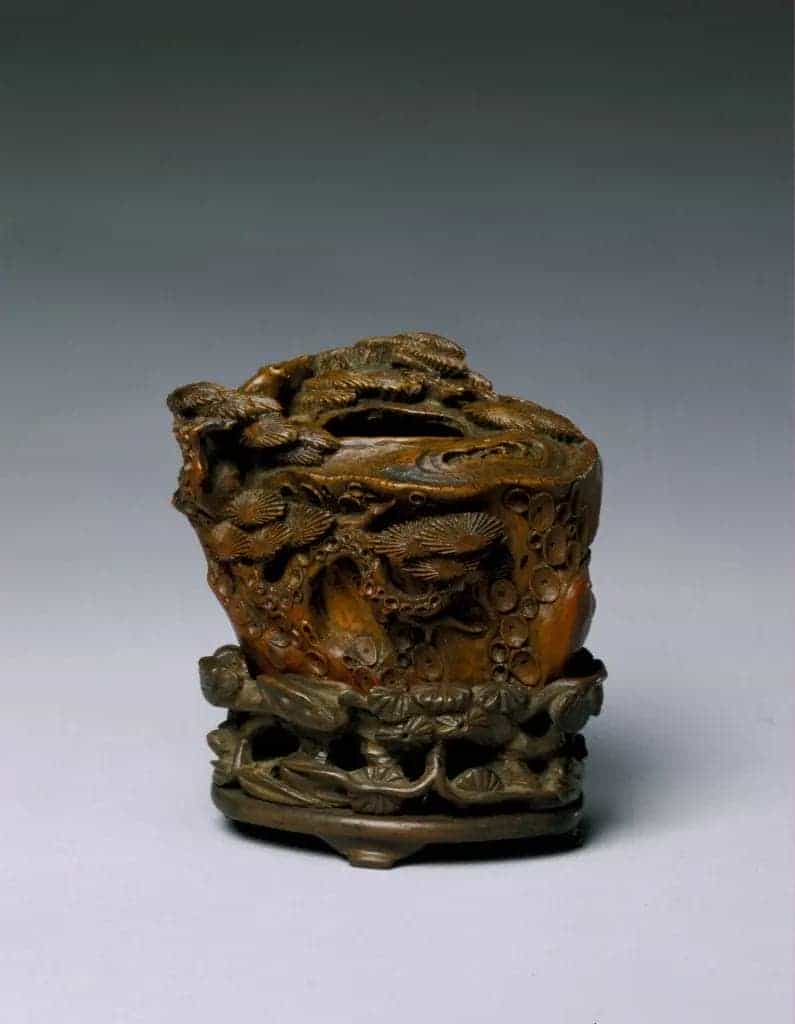 竹根雕松树水丞 - 故宫竹木牙角匏类藏品_第2张