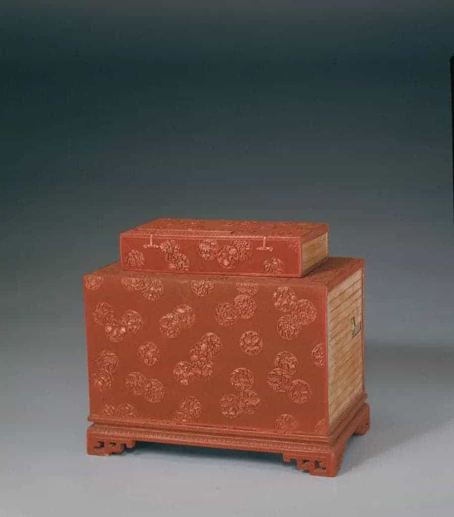 剔红团花书函式匣 - 故宫漆器藏品_第1张