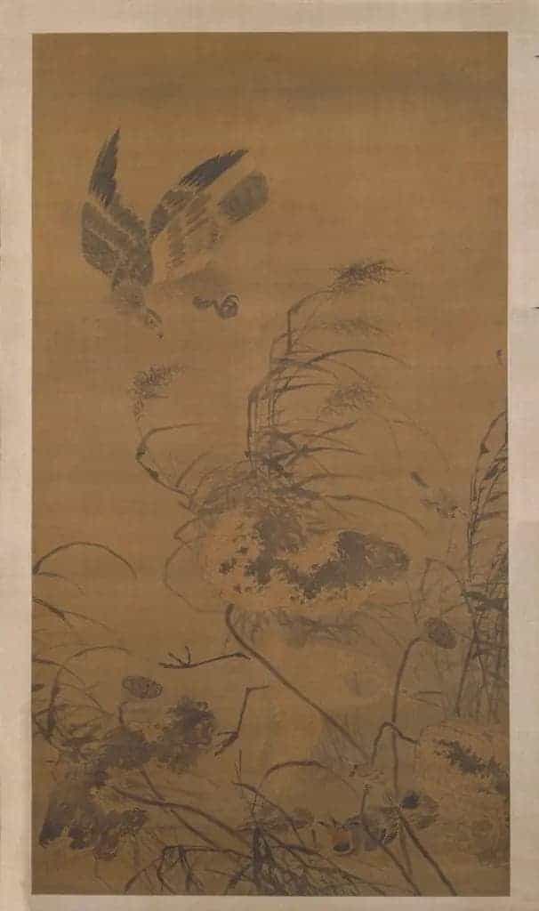 吕纪残荷鹰鹭图轴 - 故宫绘画藏品_第1张