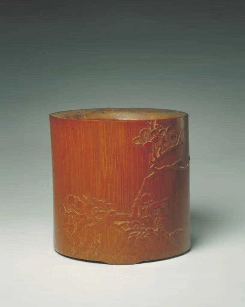 竹雕梅花笔筒 - 故宫竹木牙角匏类藏品_第2张