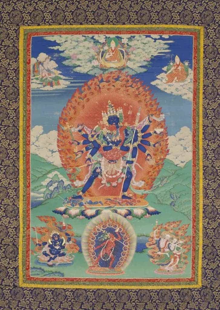 上乐王佛唐卡 - 故宫宫廷宗教类藏品_第1张