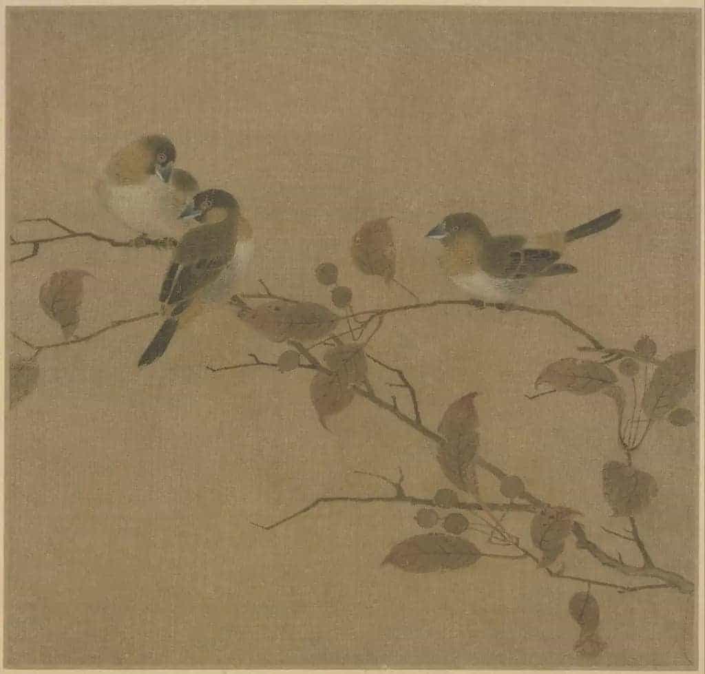 霜桕山鸟图页 - 故宫绘画藏品_第1张