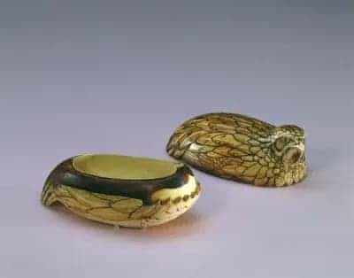 象牙雕鹌鹑式盒 - 故宫竹木牙角匏类藏品_第2张
