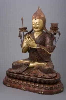 木雕金漆宗喀巴像 - 故宫宫廷宗教类藏品_第2张