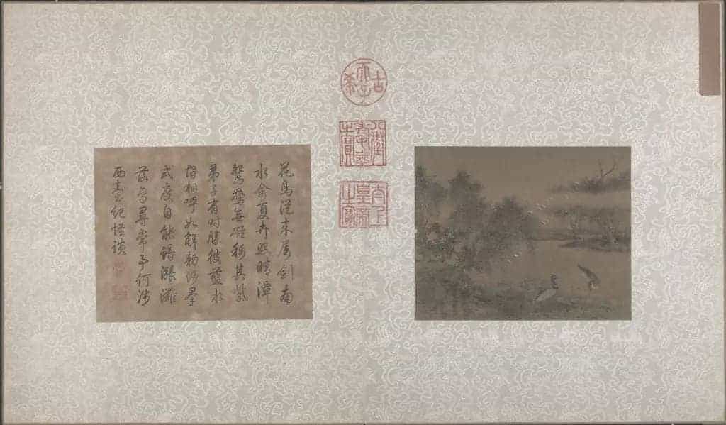 荷塘鸂鵣图页 - 故宫绘画藏品_第1张