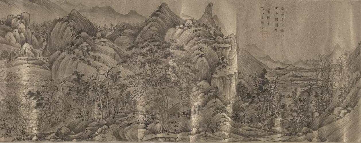 吴继善董其昌山阴修褉图兰亭合璧卷 - 故宫绘画藏品_第1张