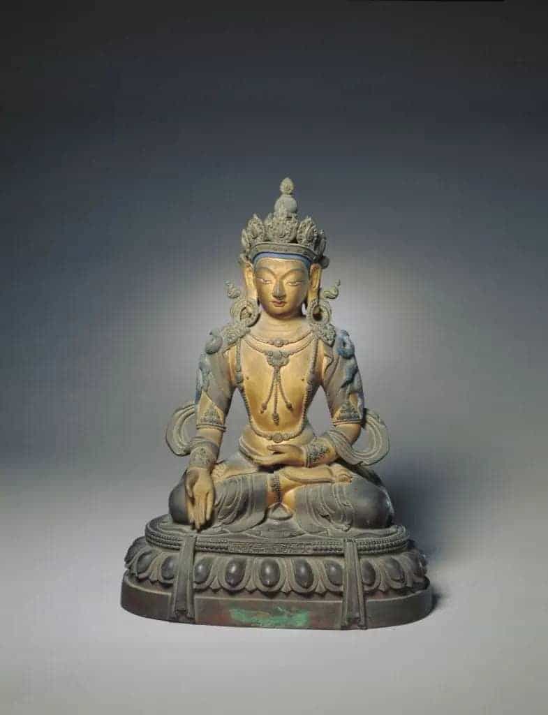 铜鎏金瑜伽品一堂九尊 - 故宫宫廷宗教类藏品_第3张