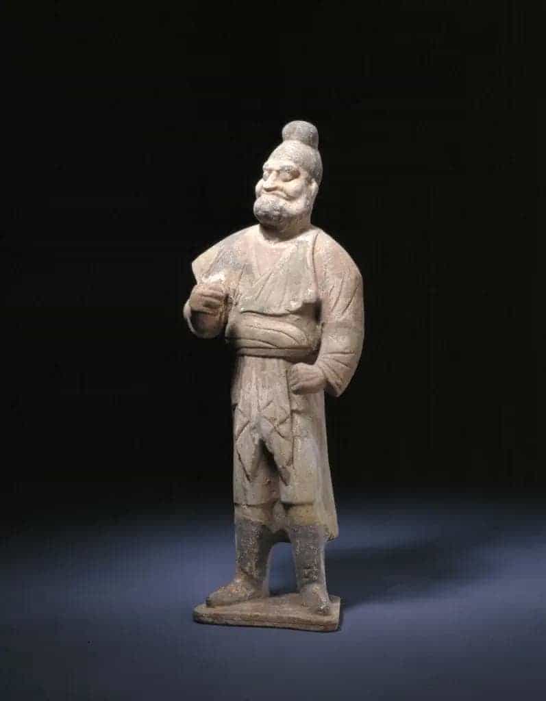 陶彩绘胡人俑 - 故宫雕塑类藏品_第1张