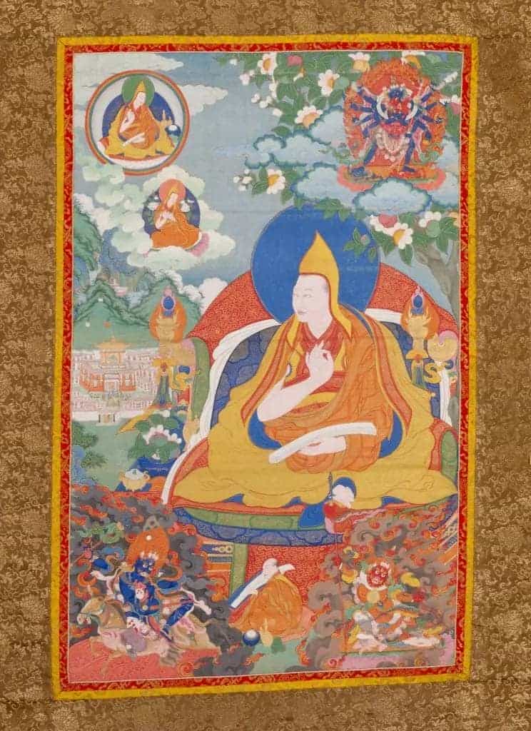 达赖喇嘛源流——根敦嘉措唐卡 - 故宫宫廷宗教类藏品_第1张