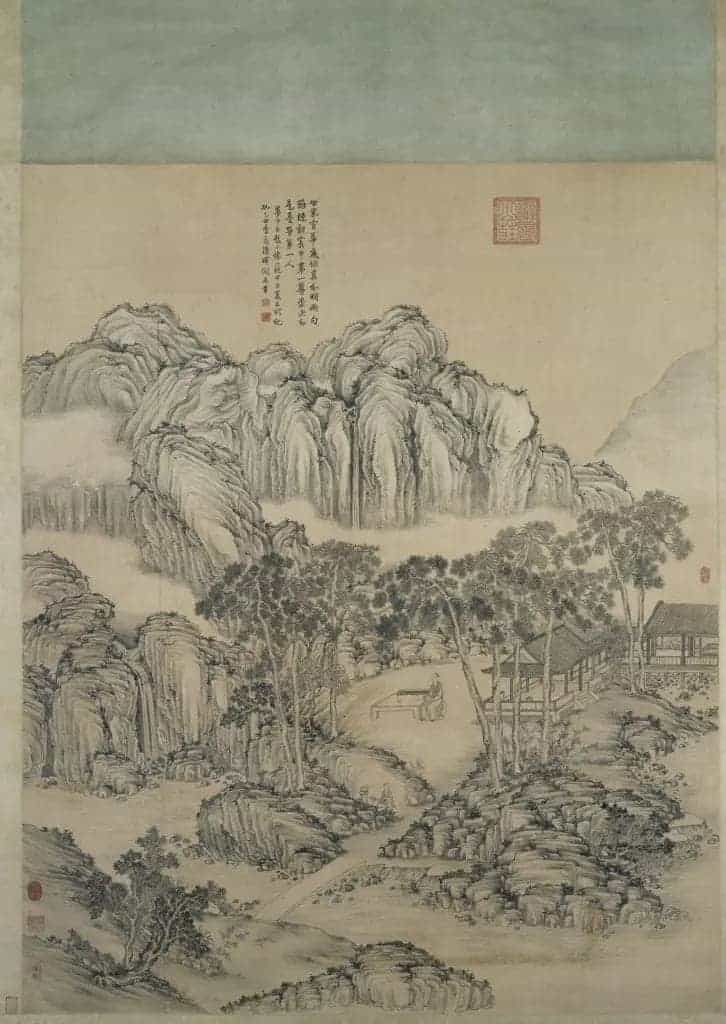 董邦达乾隆皇帝松荫消夏图轴 - 故宫绘画藏品_第1张