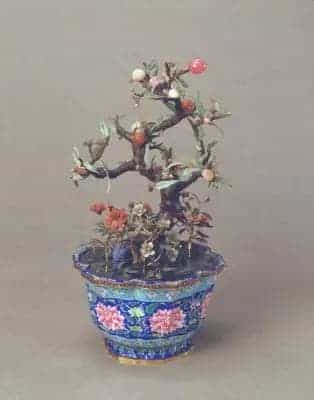 碧玺桃树盆景 - 故宫生活器具类藏品_第1张