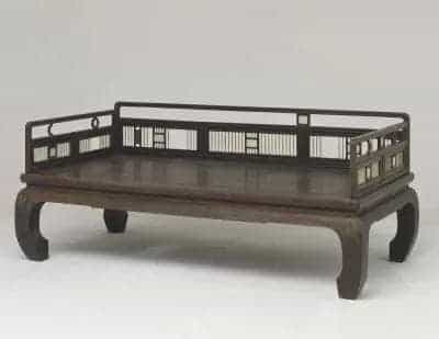 黄花梨木嵌玉栏杆床 - 故宫家具类藏品_第1张