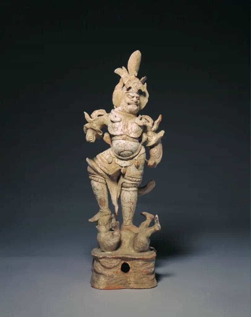 陶彩绘天王俑 - 故宫雕塑类藏品_第1张
