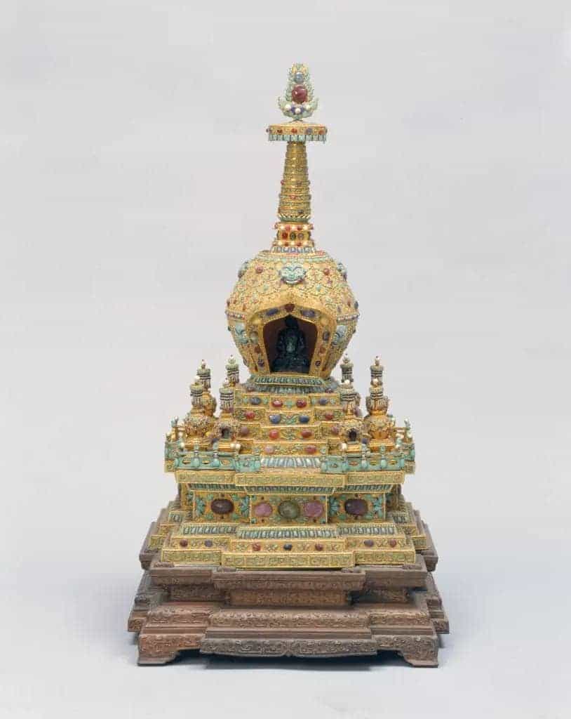 金累丝嵌珠宝塔 - 故宫金银锡器藏品_第1张