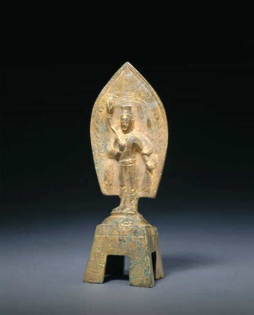 郭武牺造铜鎏金观音像 - 故宫雕塑类藏品_第1张
