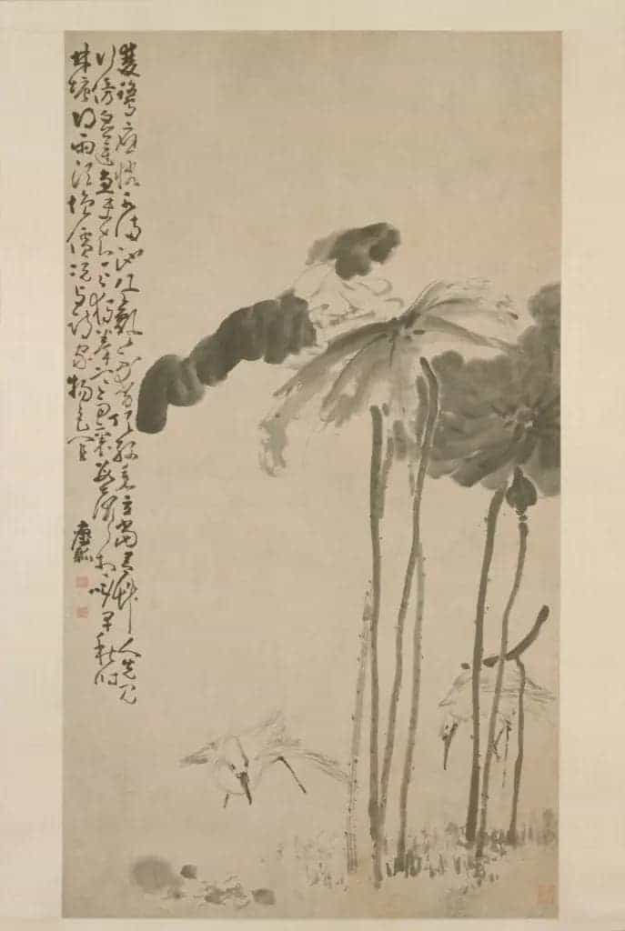黄慎荷鹭图轴 - 故宫绘画藏品_第1张