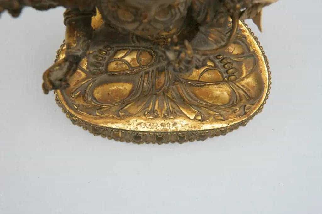 铜鎏金秘密文殊菩萨坐像 - 故宫宫廷宗教类藏品_第5张