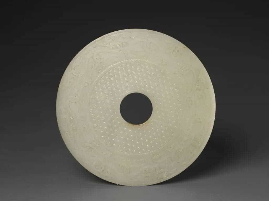青玉御题蚕纹璧 - 故宫玉石器藏品_第1张