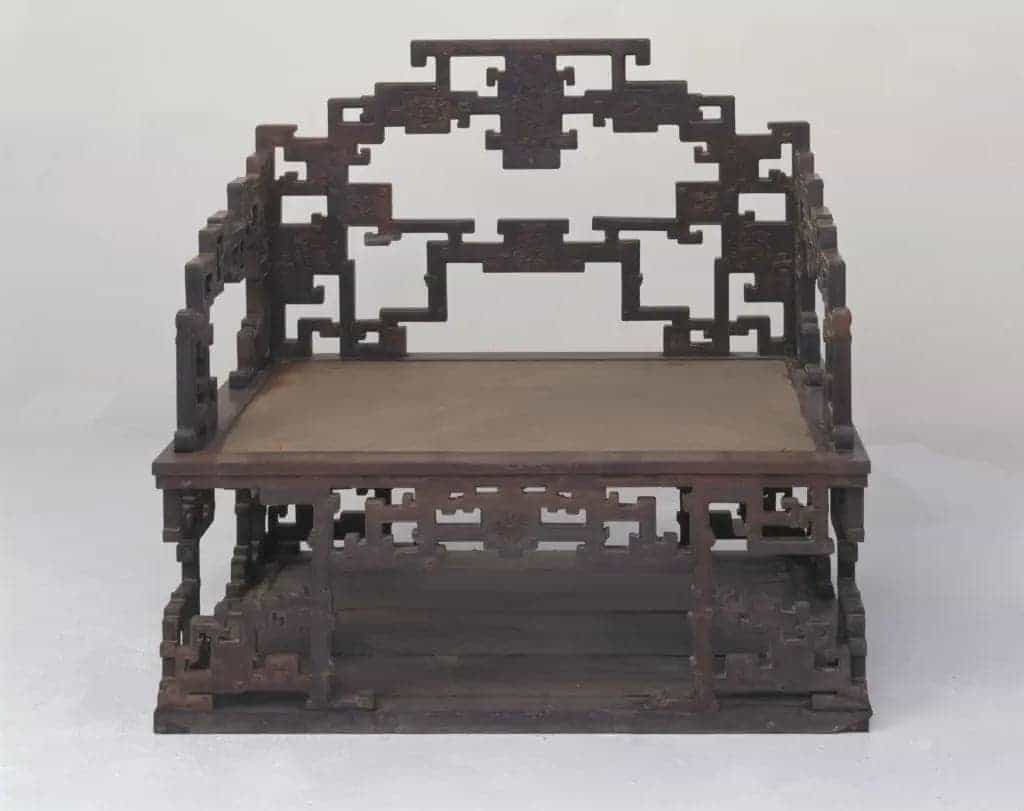 紫檀木藤心宝座 - 故宫家具类藏品_第1张