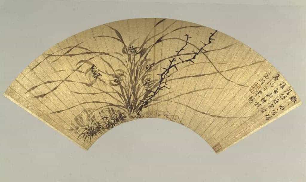 文徵明兰花图扇页 - 故宫绘画藏品_第1张