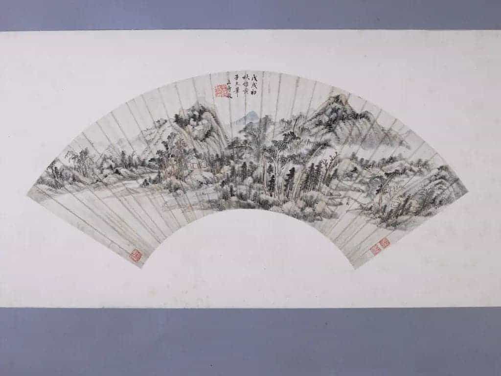 王时敏仿黄公望山水图扇页 - 故宫绘画藏品_第1张
