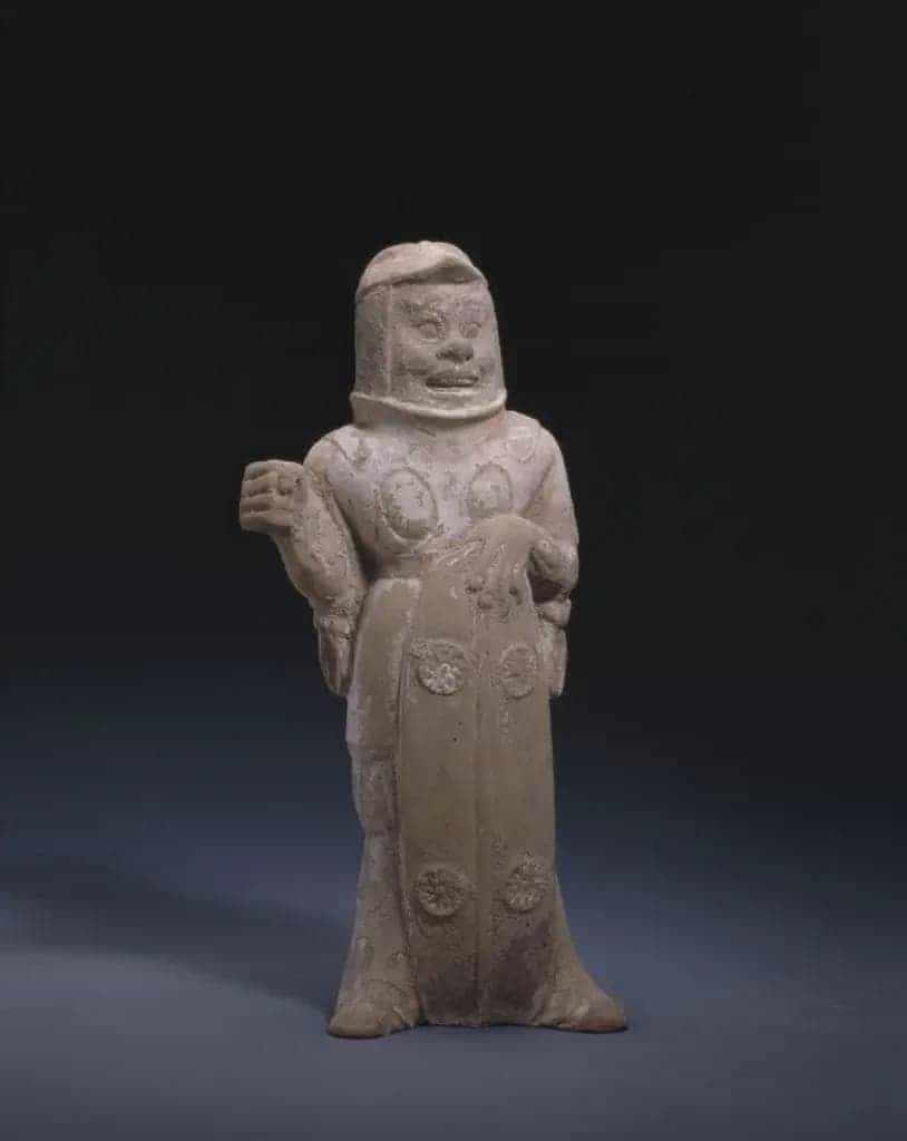 陶彩绘武士俑 - 故宫雕塑类藏品_第1张