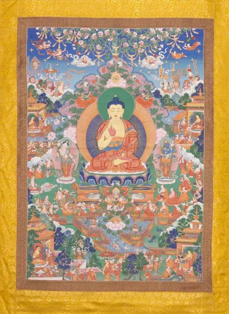 文殊菩萨源流唐卡（之一） - 故宫宫廷宗教类藏品_第1张