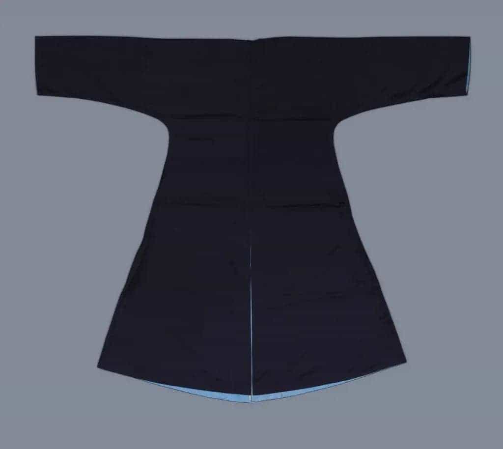 石青色缎常服褂 - 故宫织绣类藏品_第2张