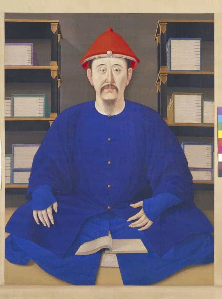 康熙帝读书像轴 - 故宫绘画藏品_第1张
