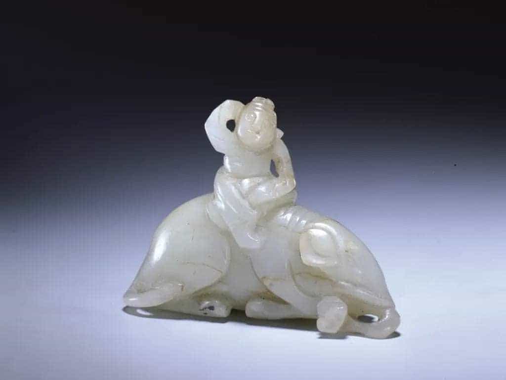 青玉童子骑象 - 故宫玉石器藏品_第1张