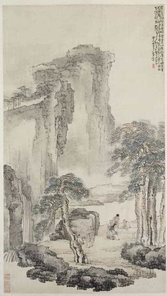 黄慎商山四皓图轴 - 故宫绘画藏品_第1张
