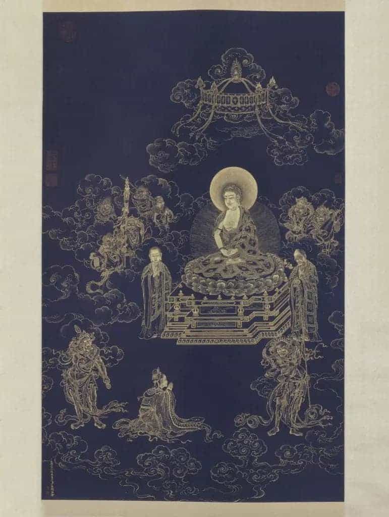 丁观鹏无量寿佛图轴 - 故宫绘画藏品_第1张