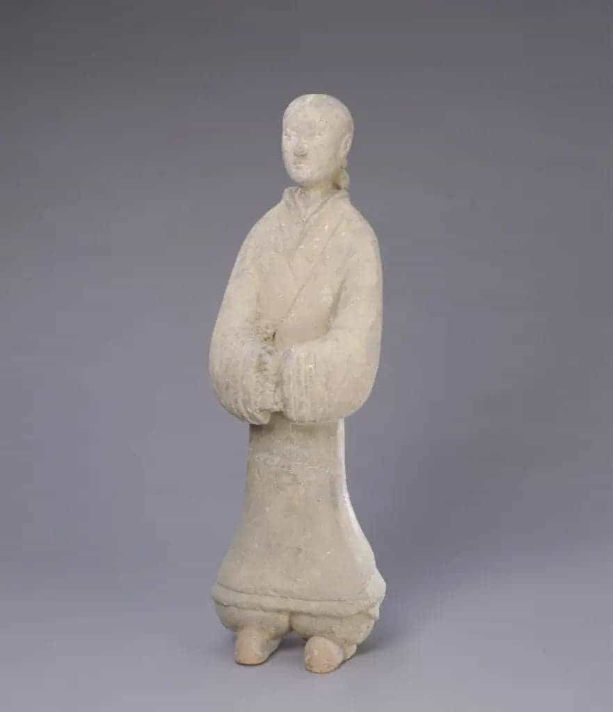 陶彩绘女俑 - 故宫雕塑类藏品_第1张