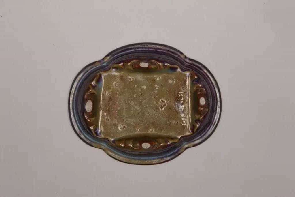 钧窑玫瑰紫釉海棠式四足花盆托 - 故宫陶瓷器藏品_第3张