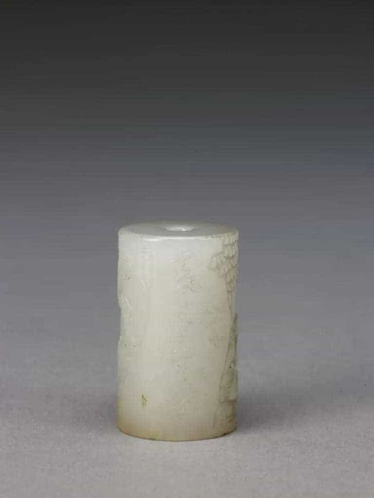白玉王羲之爱鹅勒 - 故宫玉石器藏品_第2张