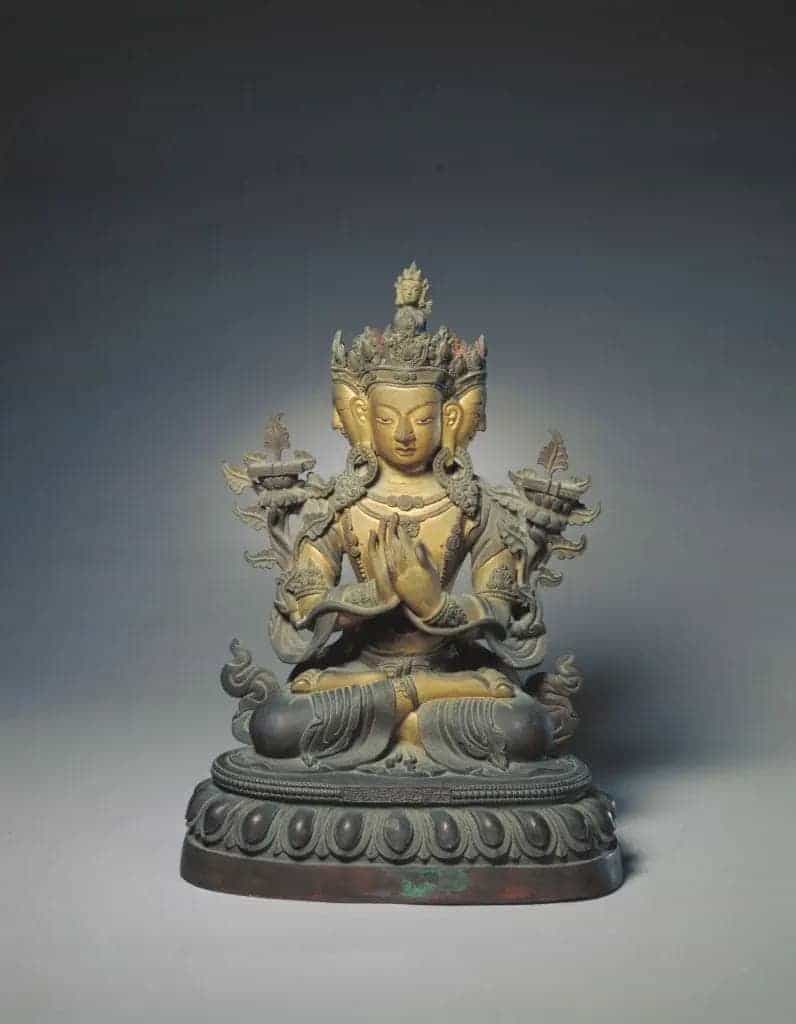 铜鎏金瑜伽品一堂九尊 - 故宫宫廷宗教类藏品_第7张