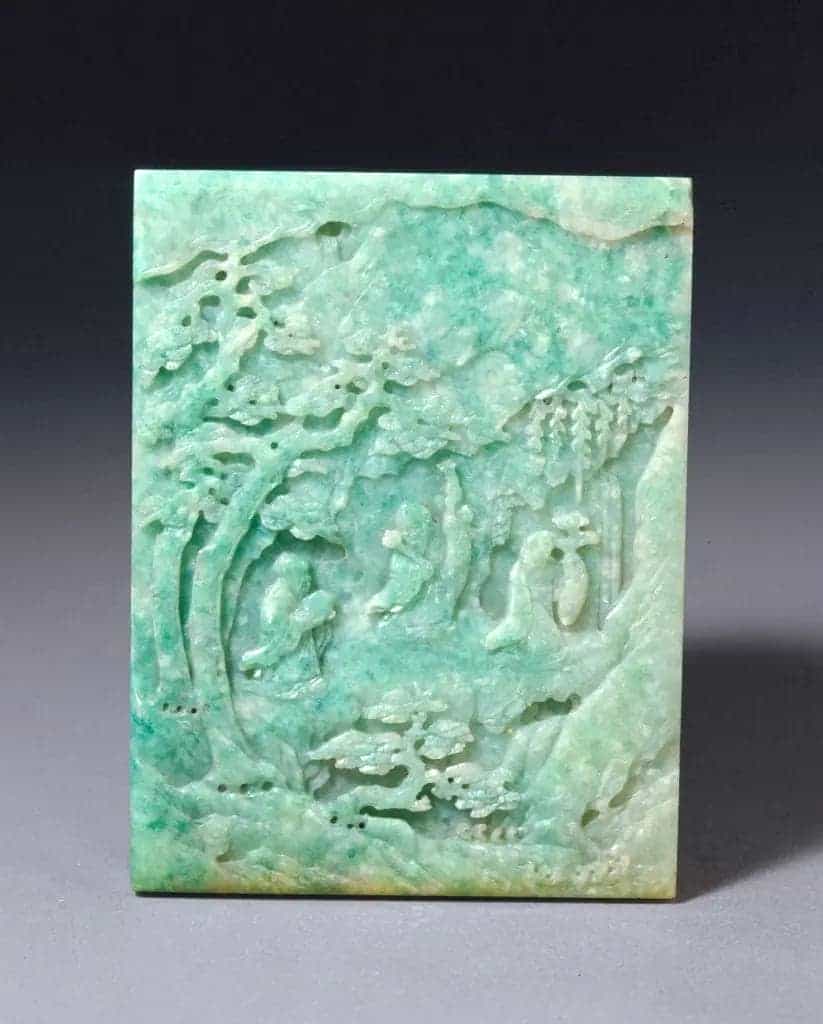 翡翠福禄寿纹插屏 - 故宫玉石器藏品_第1张