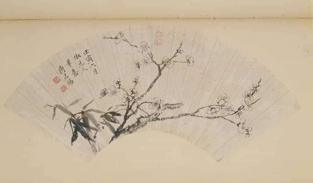 蒋廷锡梅竹图扇页 - 故宫绘画藏品_第1张