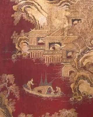 红漆描金山水图书格 - 故宫家具类藏品_第4张