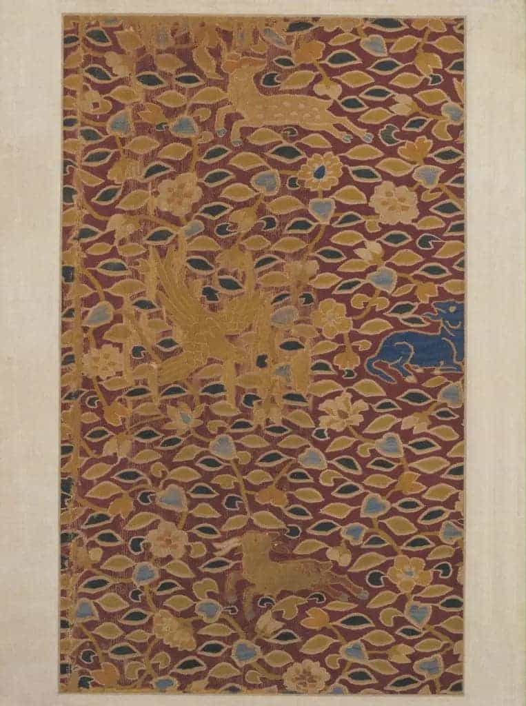 缂丝紫天鹿 - 故宫织绣类藏品_第1张