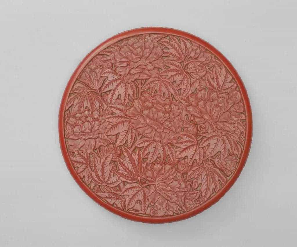 剔红芙蓉花纹圆盒 - 故宫漆器藏品_第3张
