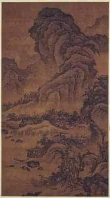李在阔渚遥峰图轴 - 故宫绘画藏品_第1张